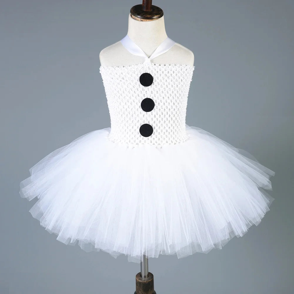 Christmas Snowman Tutu Dress for Girls