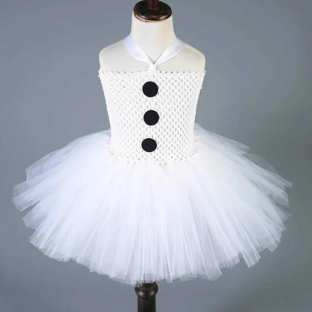Christmas Snowman Tutu Dress for Girls