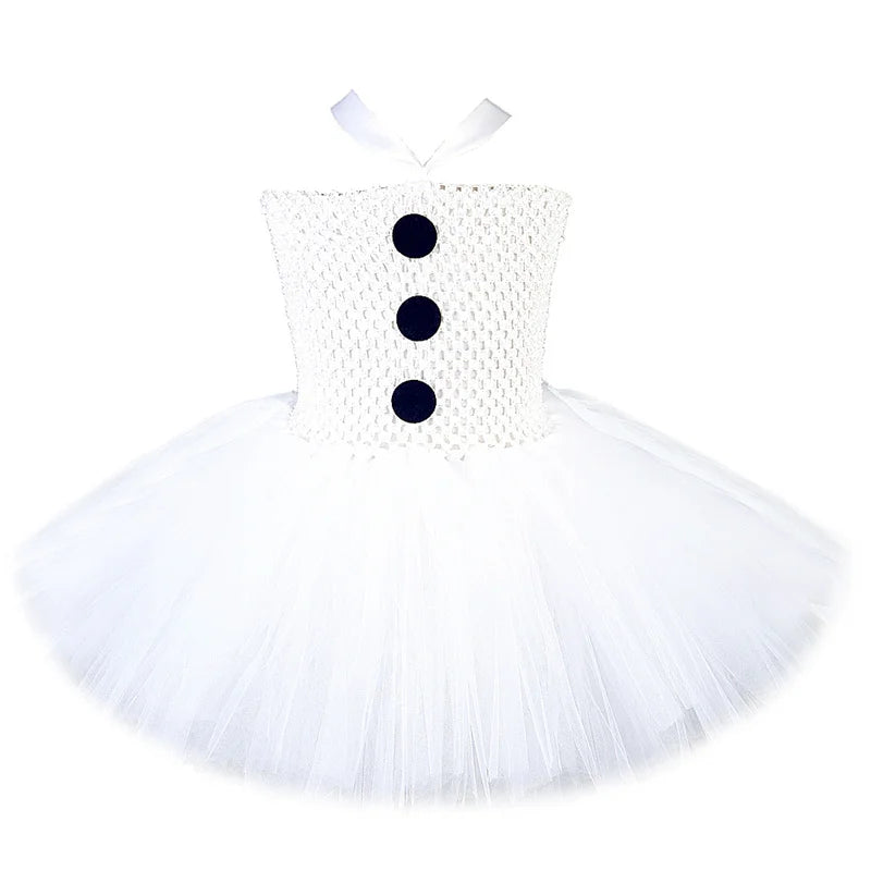 Christmas Snowman Tutu Dress for Girls