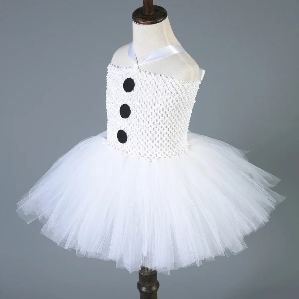 Christmas Snowman Tutu Dress for Girls