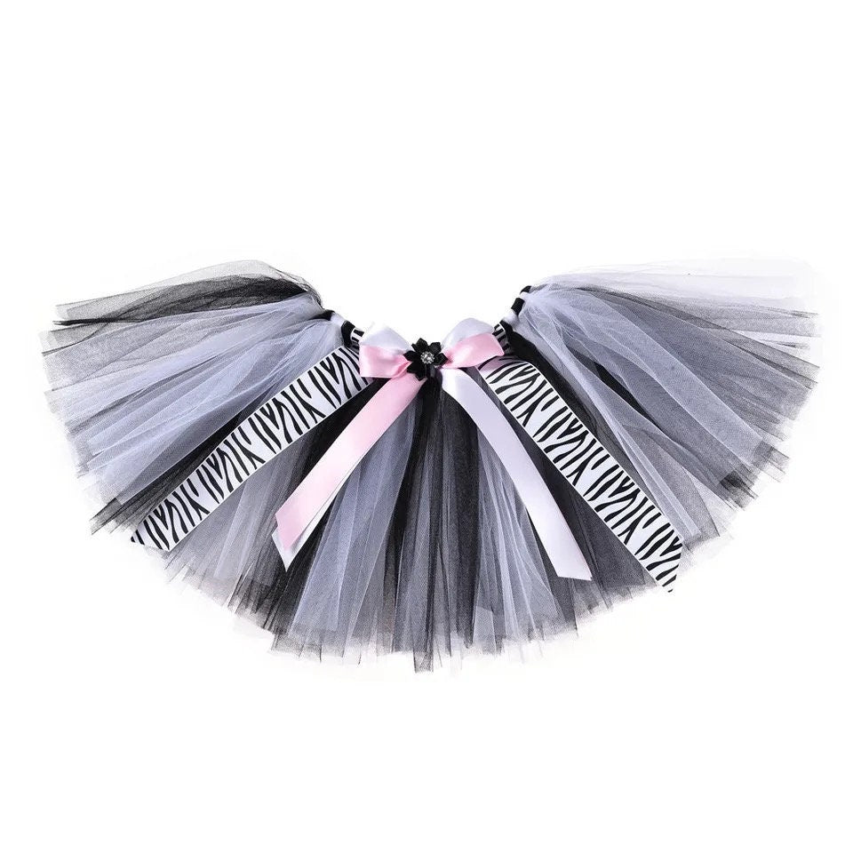 Baby Girls Giraffe Zebra Tutu Skirt Outfit for Kids Christmas Halloween Costume Toddler Girl Animal Tutus Set for Birthday Party