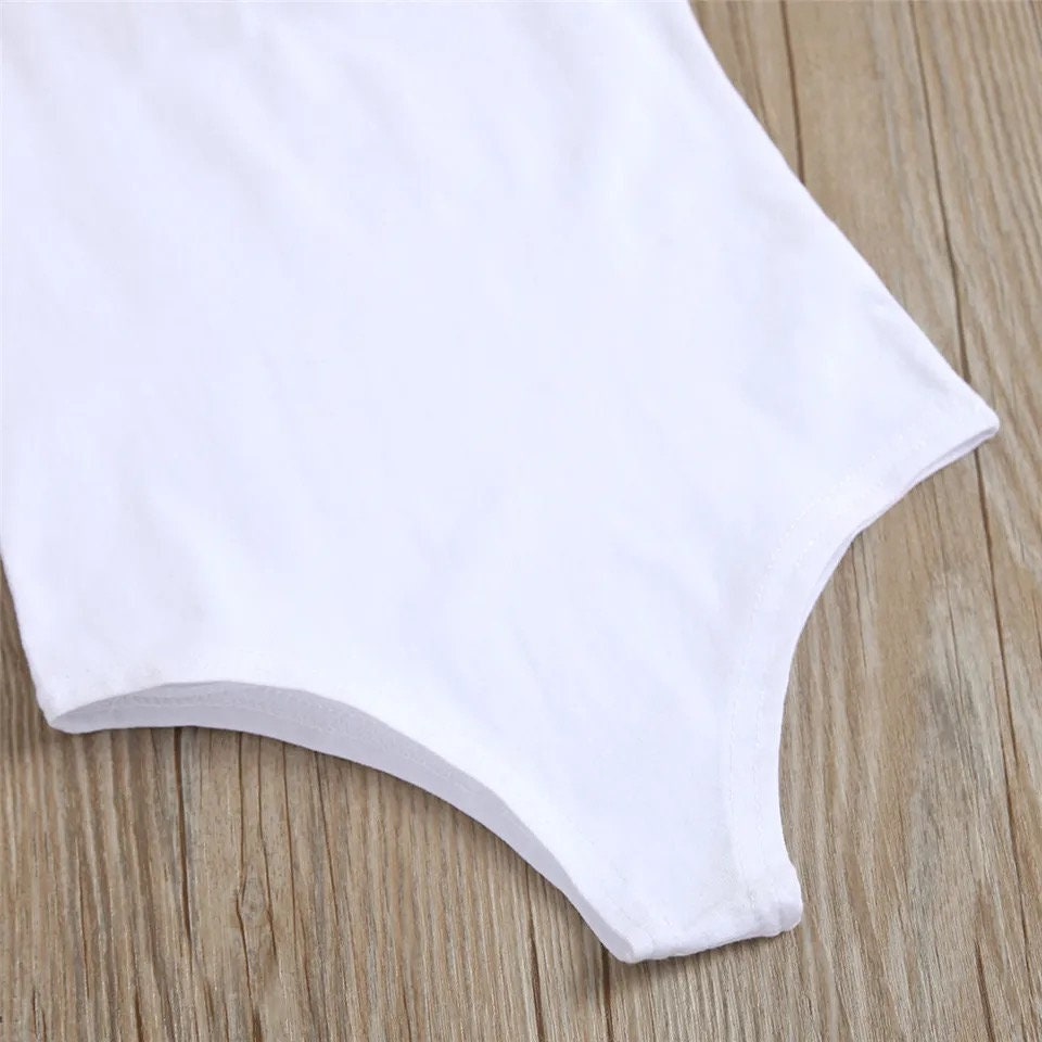 Infant Kids 6M-4T Baby Girls Pudcoco 2Pcs Fashion Summer Clothes Set Solid Sleeveless Bodysuits Tops Flitted Skirt Outfits
