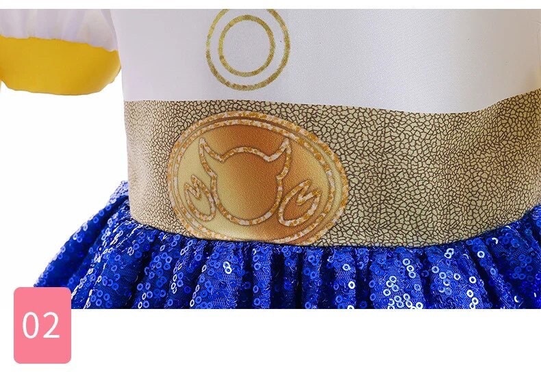 New Toy Story 4 For Girls Costume Kids Cosplay Bo Peep Pink Clothes Summer Fly Sleeve Sequins Dresses Fancy Princess Dress 1-7T
