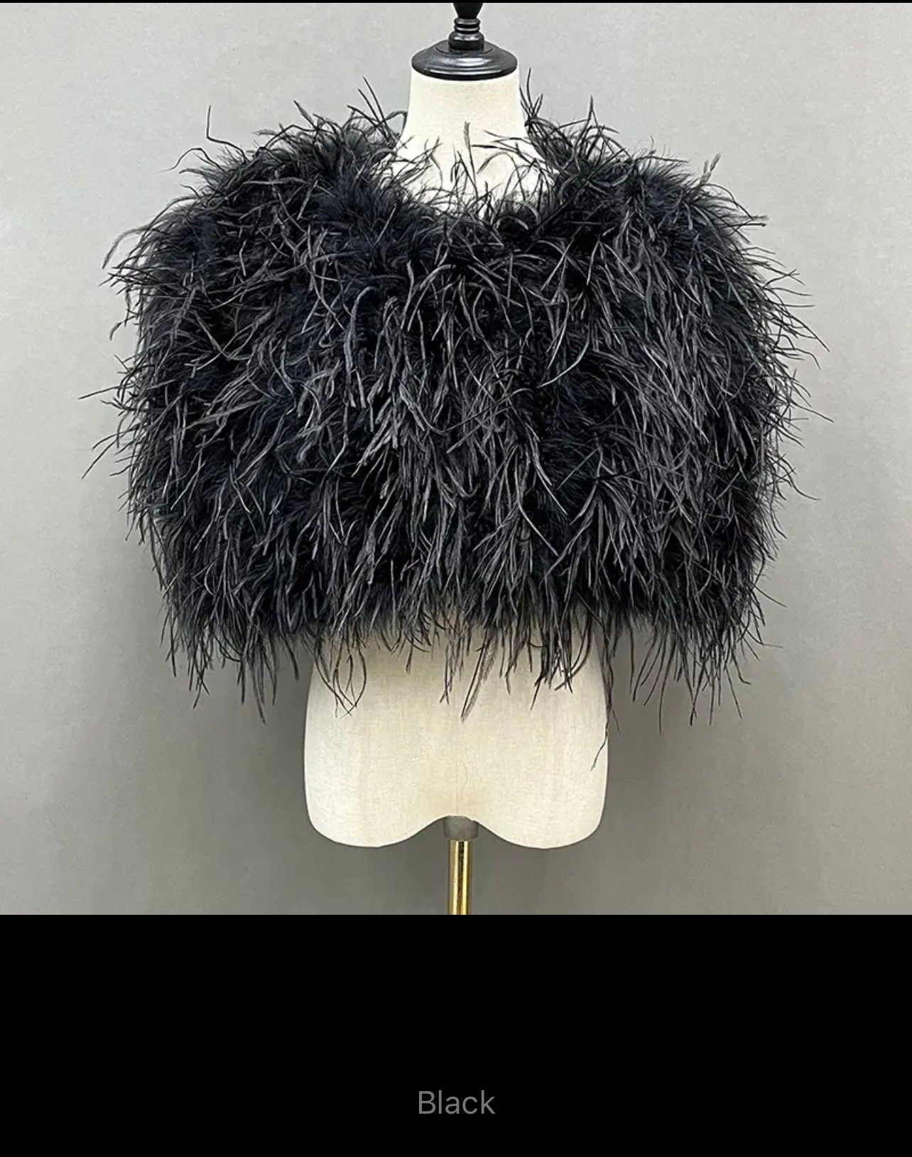 Real Ostrich Shawl Scarf Decoration Accessory Elegant Women Wedding Jacket White Fur Bridal Shawl Wraps Cape Evening Party Cloak
