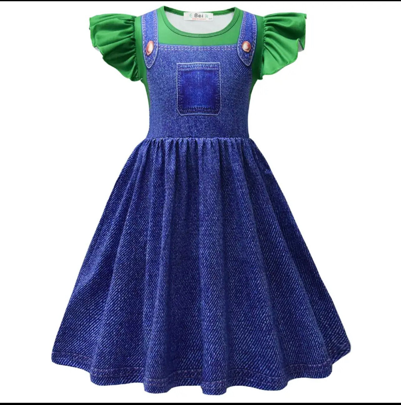 New Girl Peach Princess Dress Kids Movie Role Playing Cosplay Costume Birthday Party Stage Performace