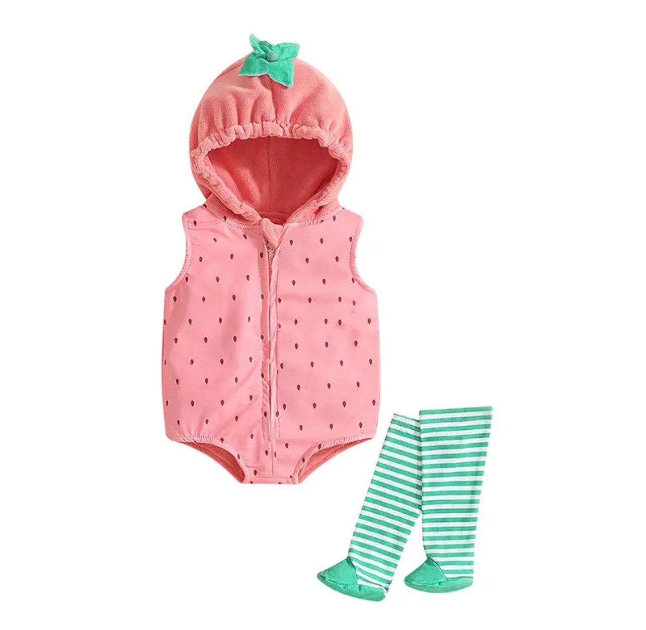 Baby Girls Romper Sets Flamingo Long Sleeve Hooded Zipper Bodysuit With Wings Socks Fall Halloween Costumes