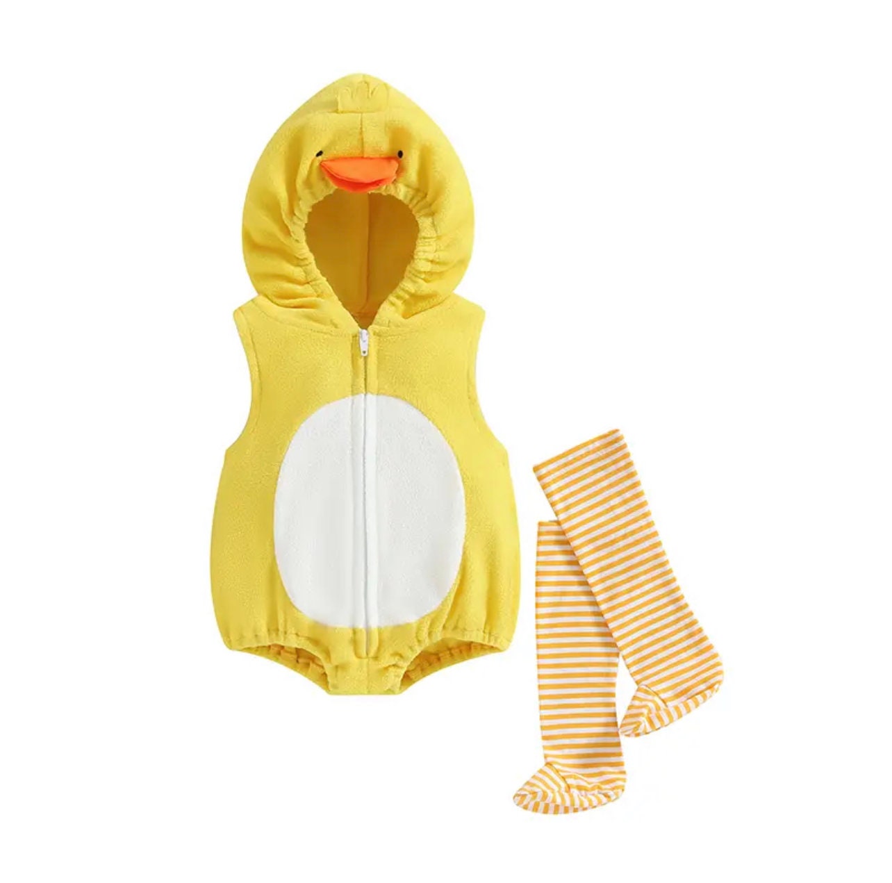 Baby Girls Romper Sets Flamingo Long Sleeve Hooded Zipper Bodysuit With Wings Socks Fall Halloween Costumes
