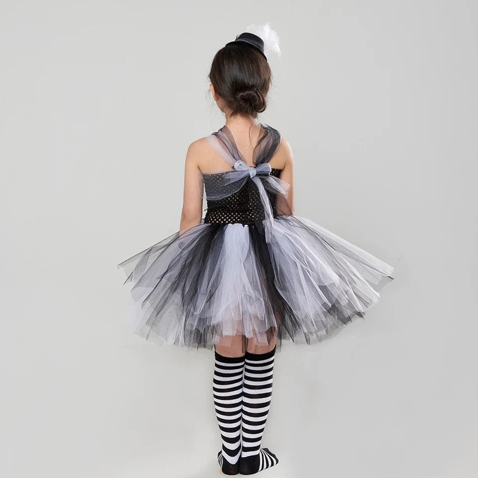 Jack Skellington Halloween Costume Baby Girl Nightmare Before Christmas Clothing Kids Cosplay Carnival Party Fancy Tutu Dress