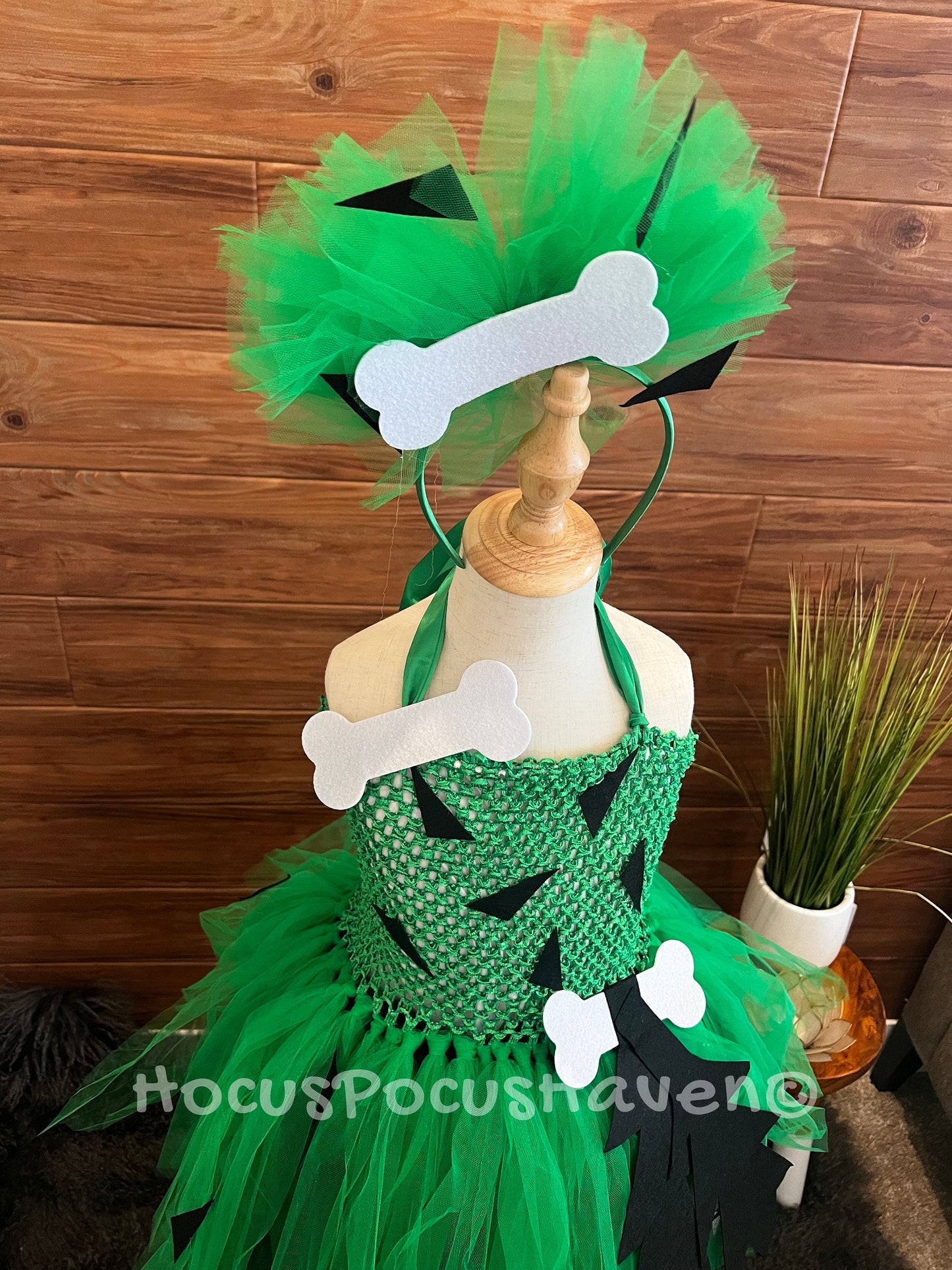 Pebbles Flintstones Costume with Bow