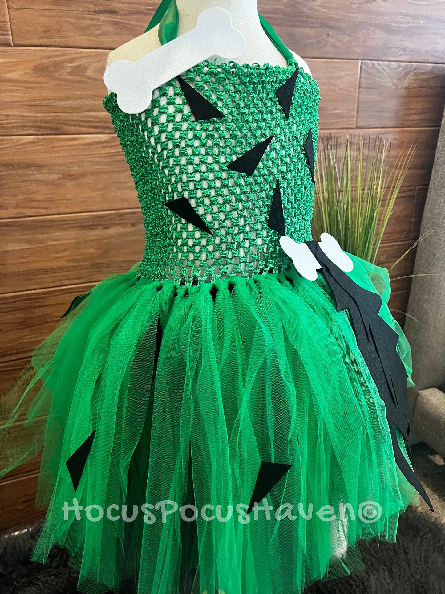 Pebbles Flintstones Costume with Bow