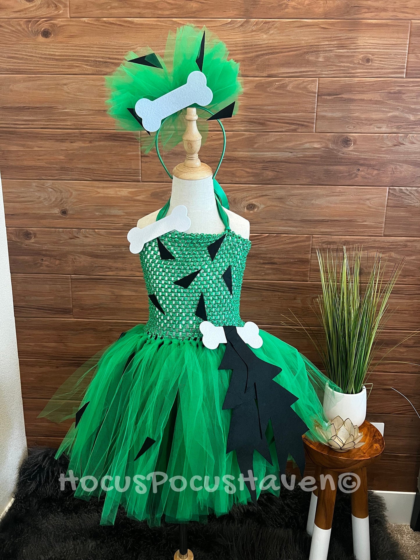 Pebbles Flintstones Costume with Bow