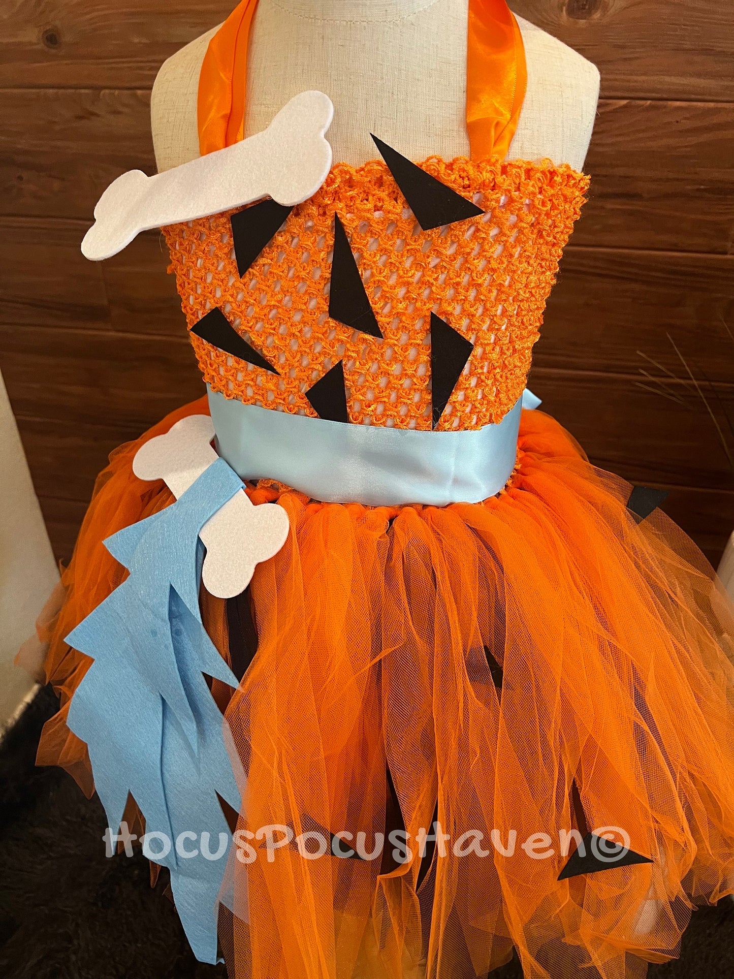Pebbles Flintstones Costume with Bow