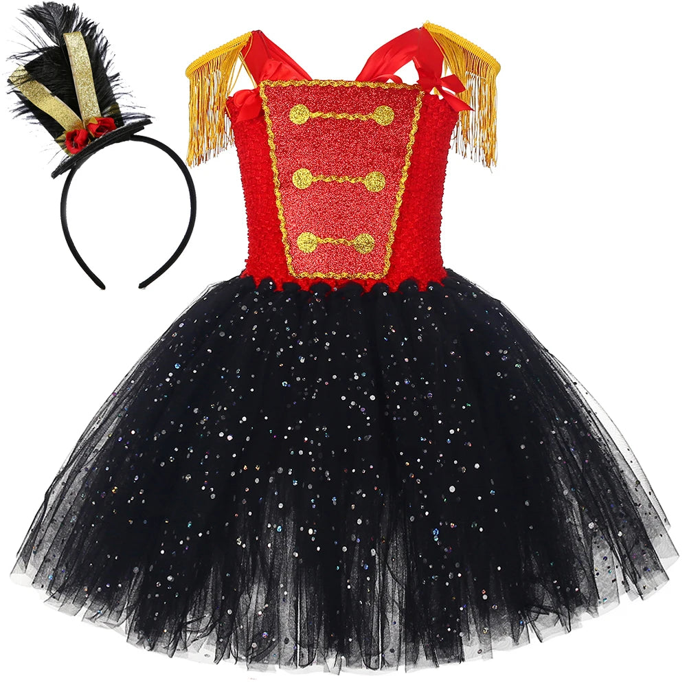 Sparkly Circus Ringmaster Costume Dress Christmas