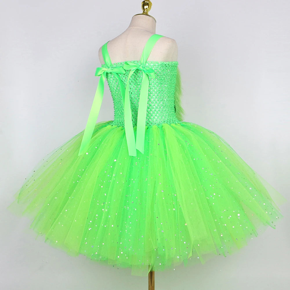 Grinchmas Tutu Dress Costume Set