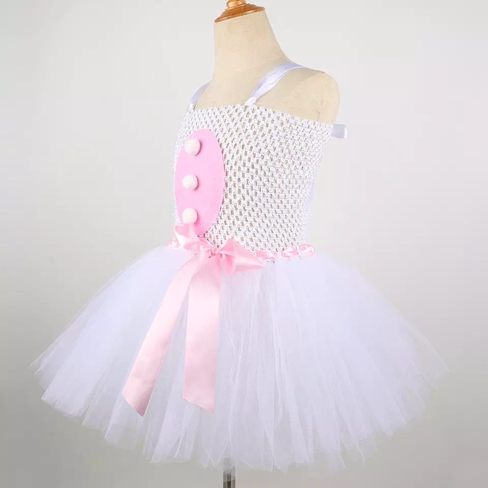 Baby Girls Easter Bunny Tutu Dress for Kids Rabbit Cosplay Costumes Toddler Girl Birthday Party Tulle Outfit Holiday Clothes