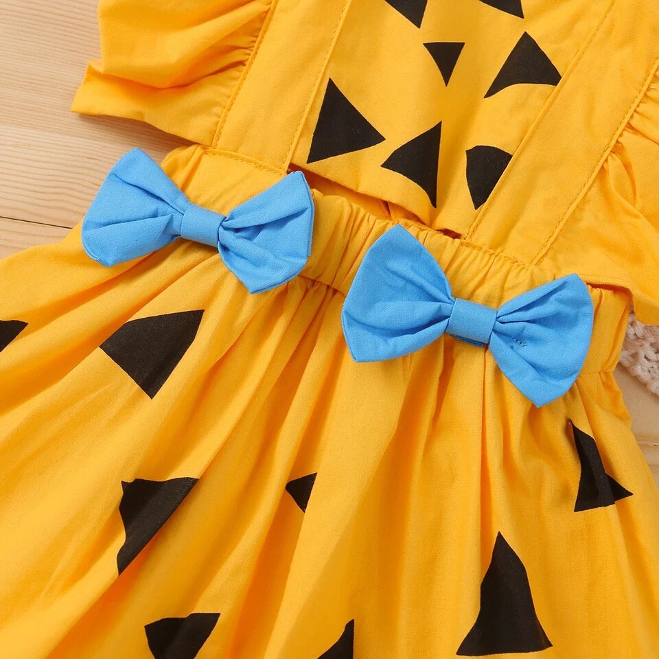 Halloween Newborn Infant Baby Girls Costumes Bow Pumpkin Rompers Sleeveless Ruffles Jumpsuit Summer Clothes