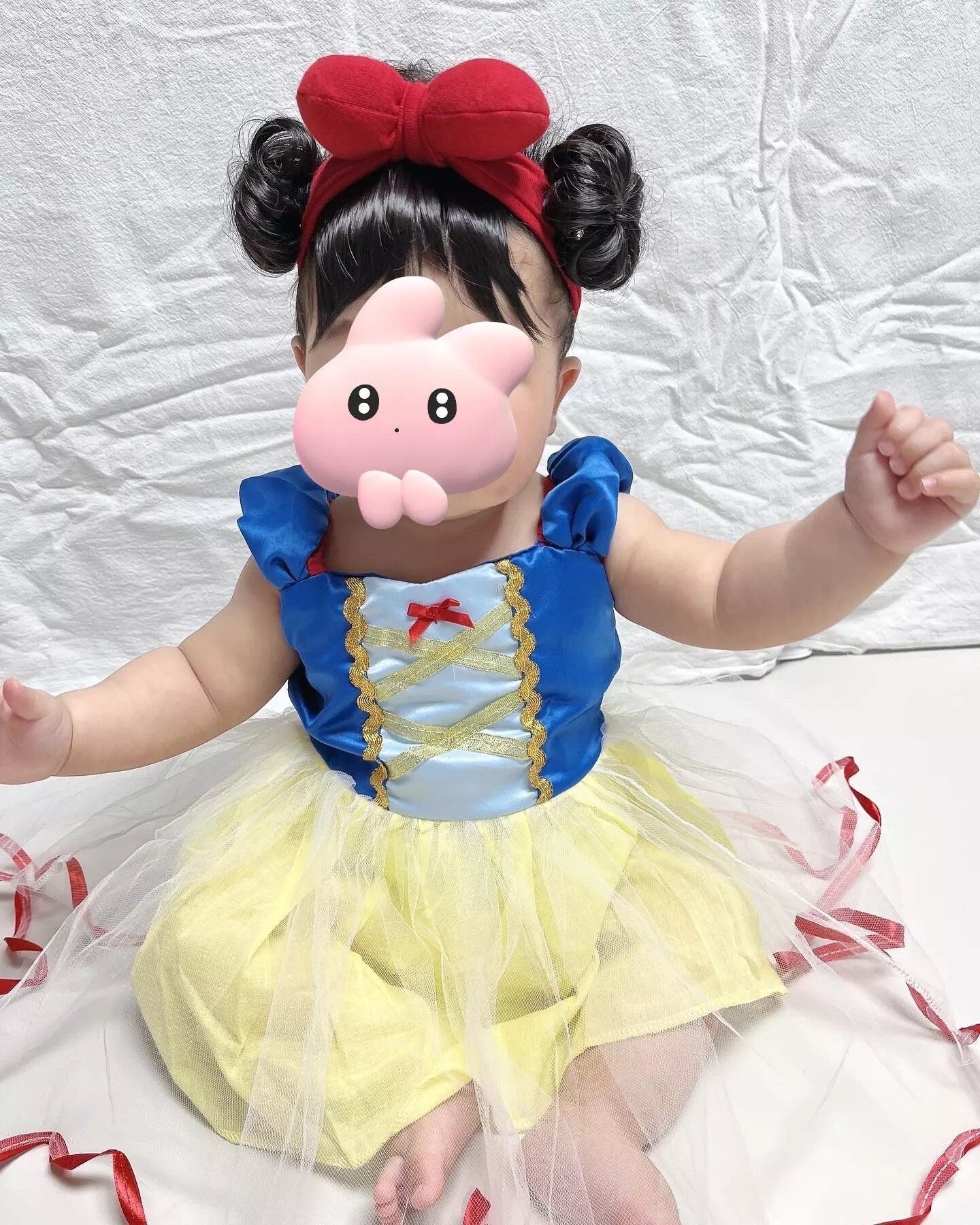 Year Old Baby Girls Clothes Cute 2nd Birthday Dress for Baby Girl Princess Party Dress Cosplay Snow White Costume Infant Robe