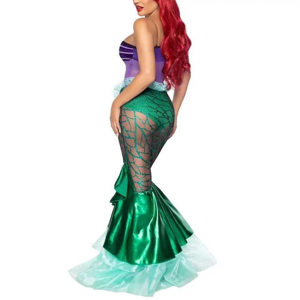 New Arrival Anime Sexy Mermaid Ariel Princess Costumes Adults Women Halloween Mermaid Masquerade Uniforms Dress Up Fancy Dress