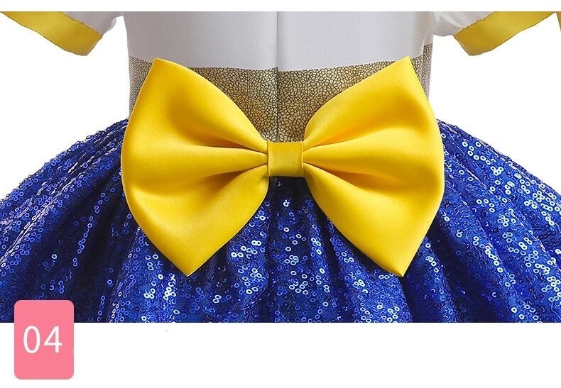 New Toy Story 4 For Girls Costume Kids Cosplay Bo Peep Pink Clothes Summer Fly Sleeve Sequins Dresses Fancy Princess Dress 1-7T