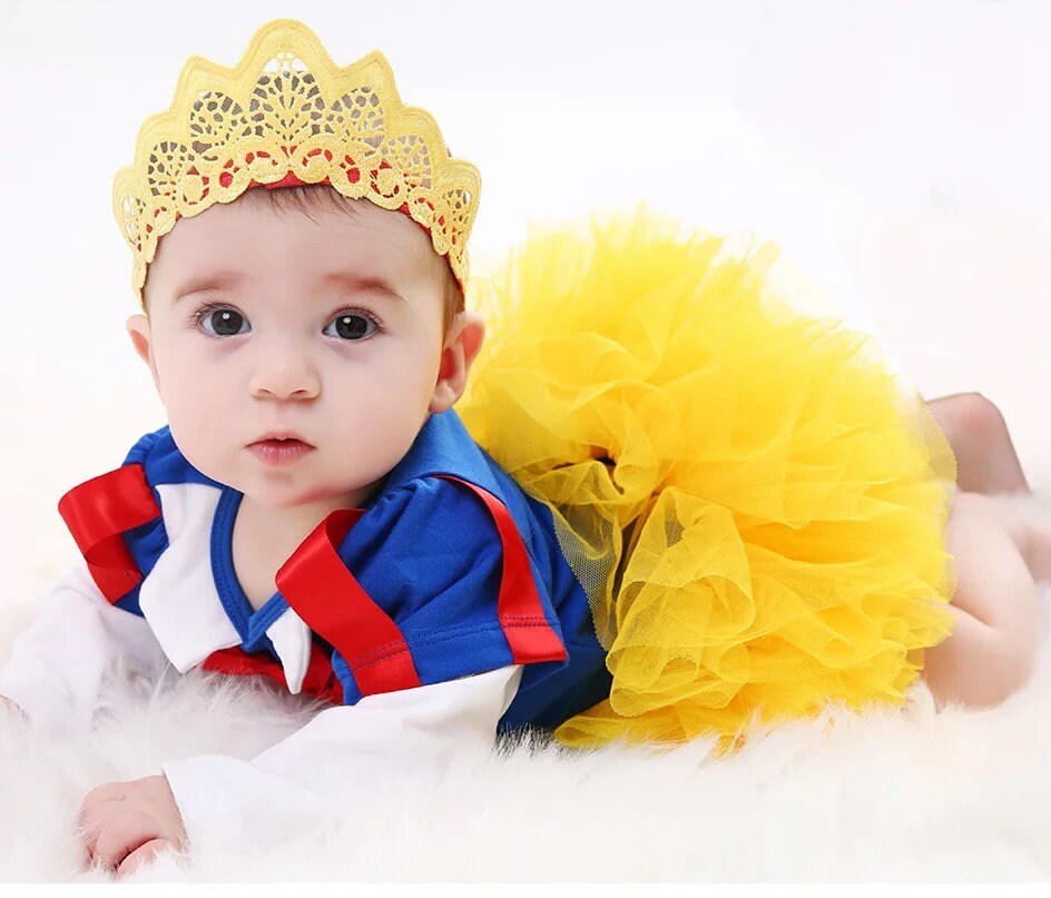 Snow White Girl Romper tutu Dress Princess Cosplay Baby Clothing Sets Kids Girls Dresses Party Infant/Toddler Costume Clothes