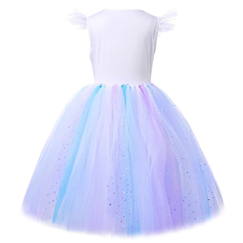 Disney Frozen Elsa Costumes for Girls Christmas Snow Queen Tutu Dress Halloween Birthday Party Outfit Kids Girl New Year Clothes