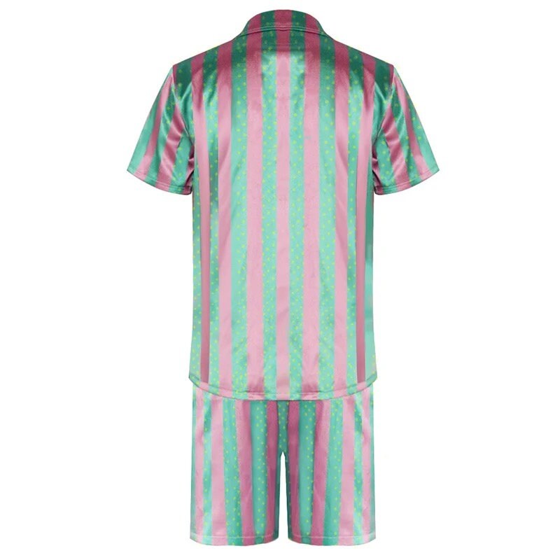 Ken Ryan Gosling Cosplay Barbie Cosplay Costume Hawaiian Shirts Short Pants for Beach Wear Set Adult Halloween Party Costume