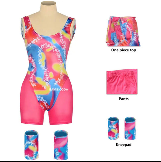 Costume for Girls Punk High Waist Bell Bottom Women Cosplay Clothes Uniform Halloween Carnival Party Costumes
