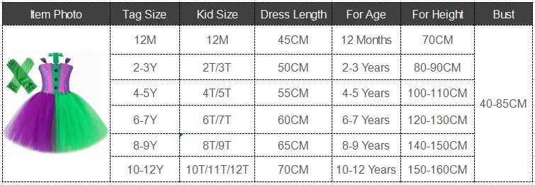 Fleck Clown Halloween Costumes for Girls Purple Green Joker Cosplay Dresses for Kids Carnival Party Outfits Children Anime Tutus