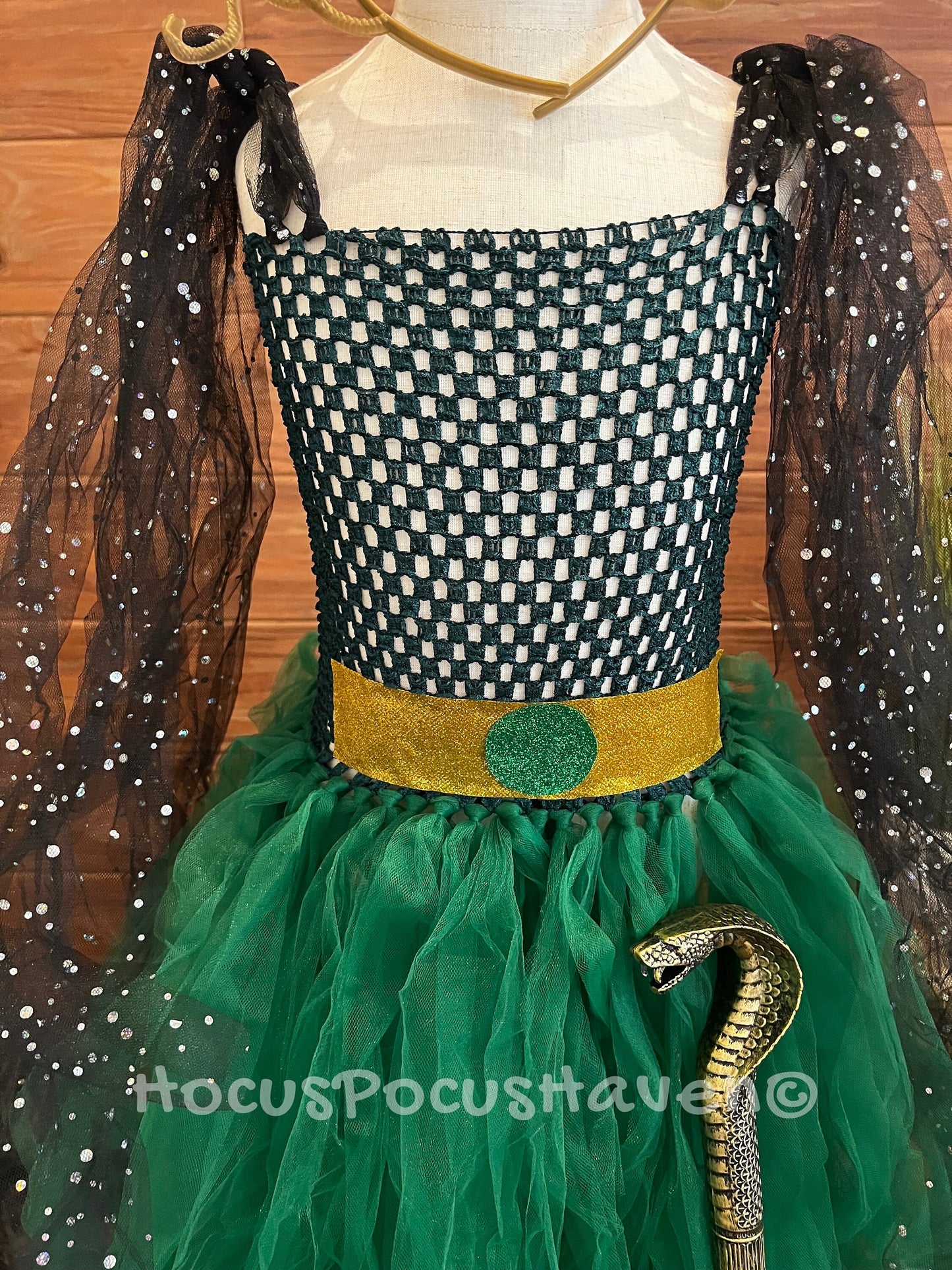 Green Medusa Costume with Headpiece