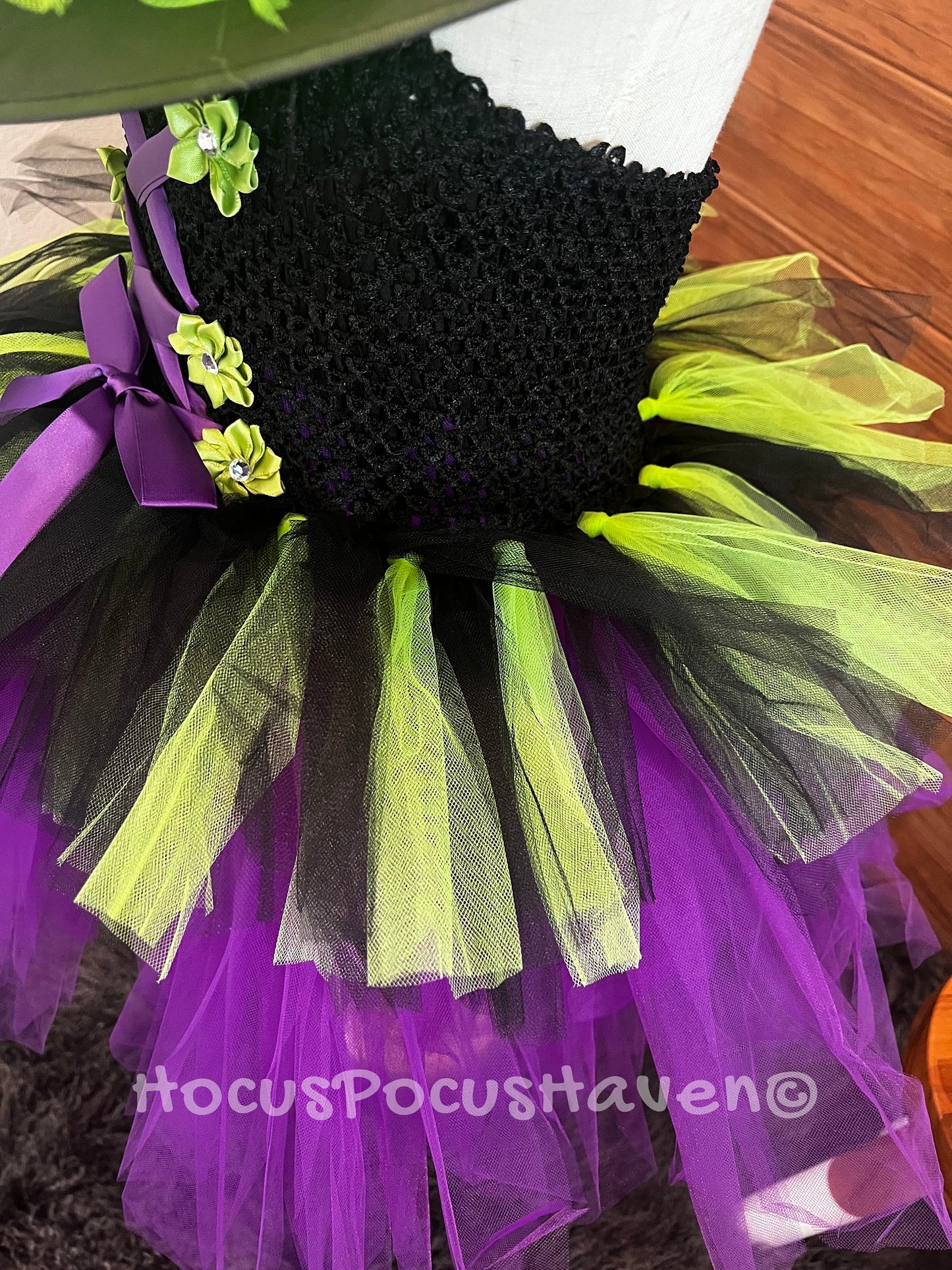 Purple and Black Witch Tutu Costume