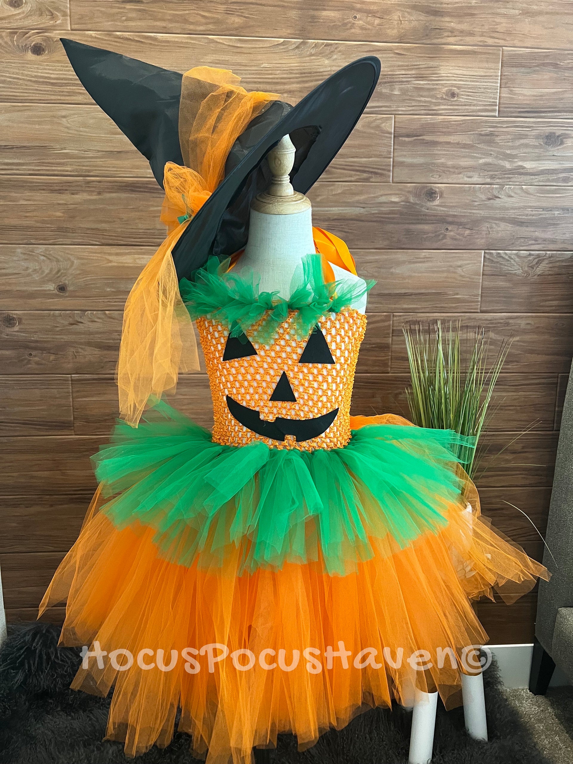 Orange Pumpkin Tutu Costume  Twirly Girls
