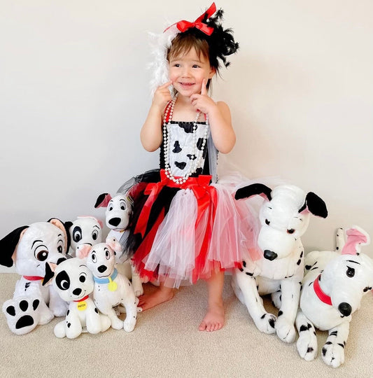 Deluxe Cruella Inspired Tutu Dress