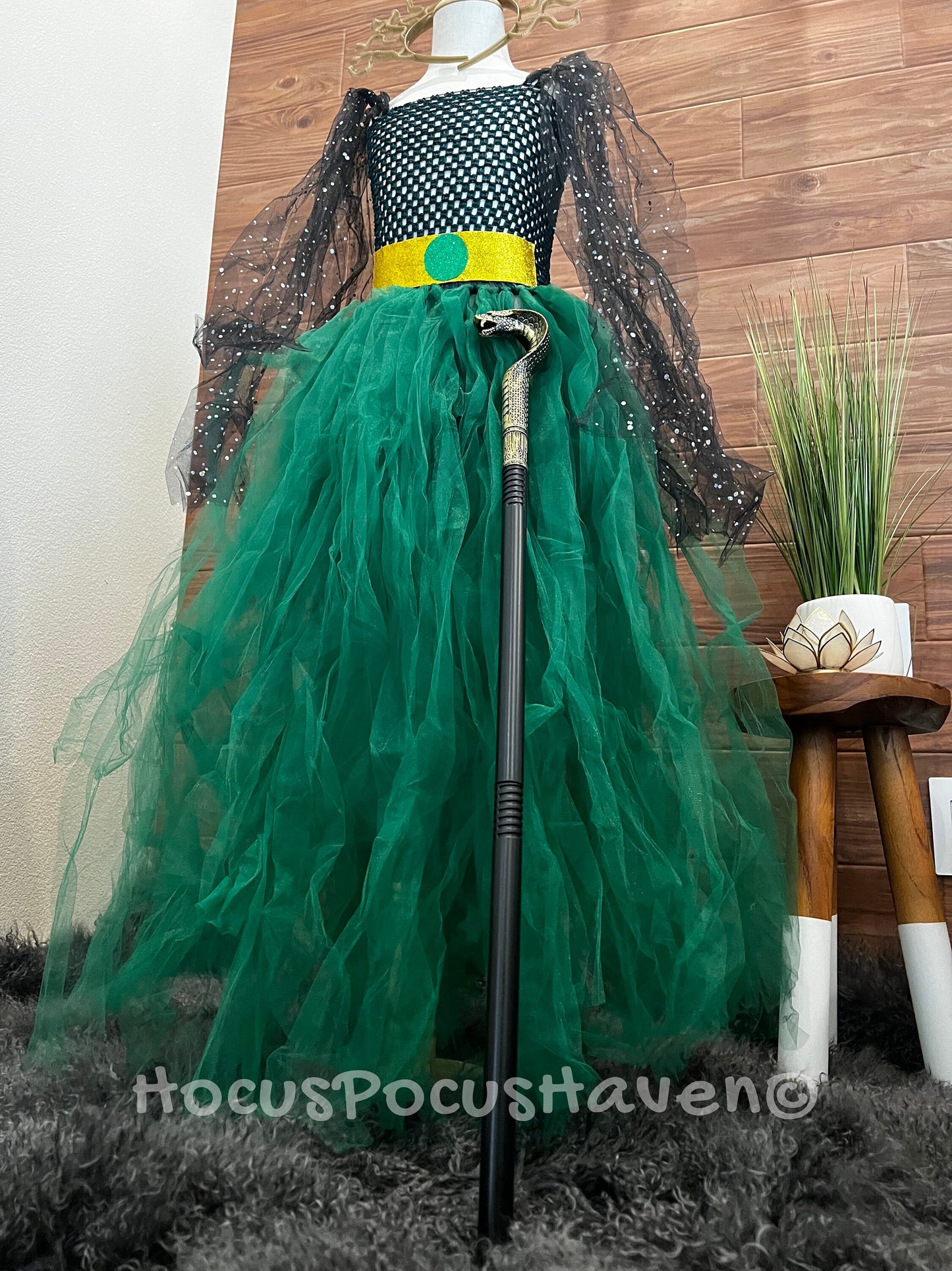 Green Medusa Costume with Headpiece