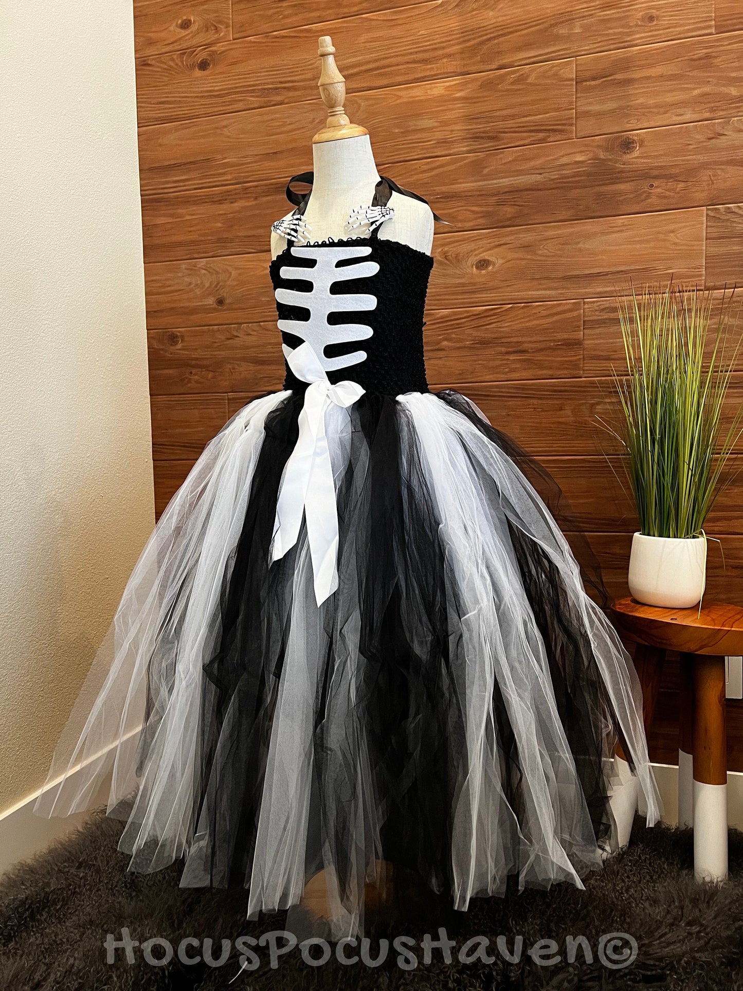 White Black Skeleton Halloween Costume