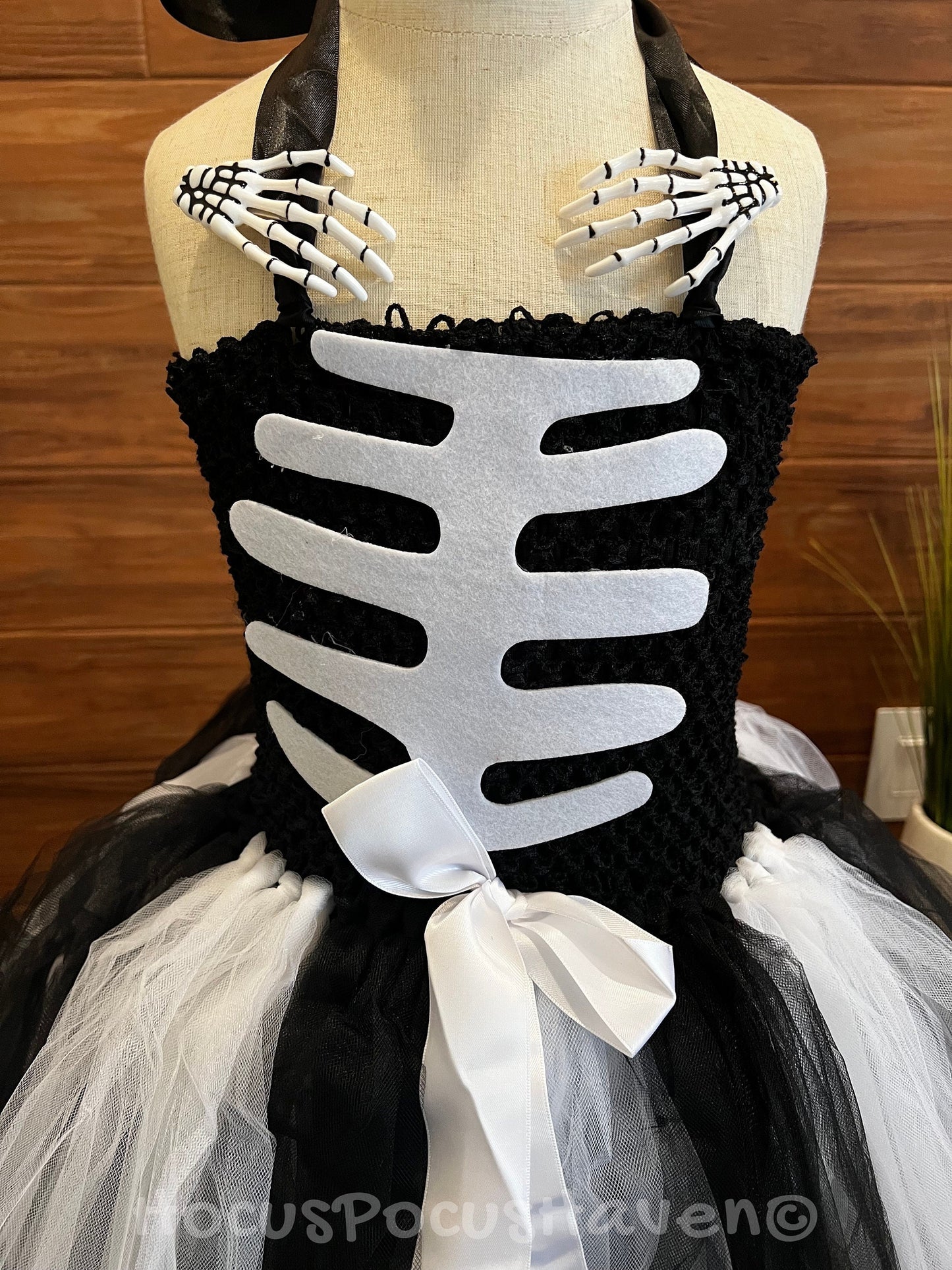 White Black Skeleton Halloween Costume