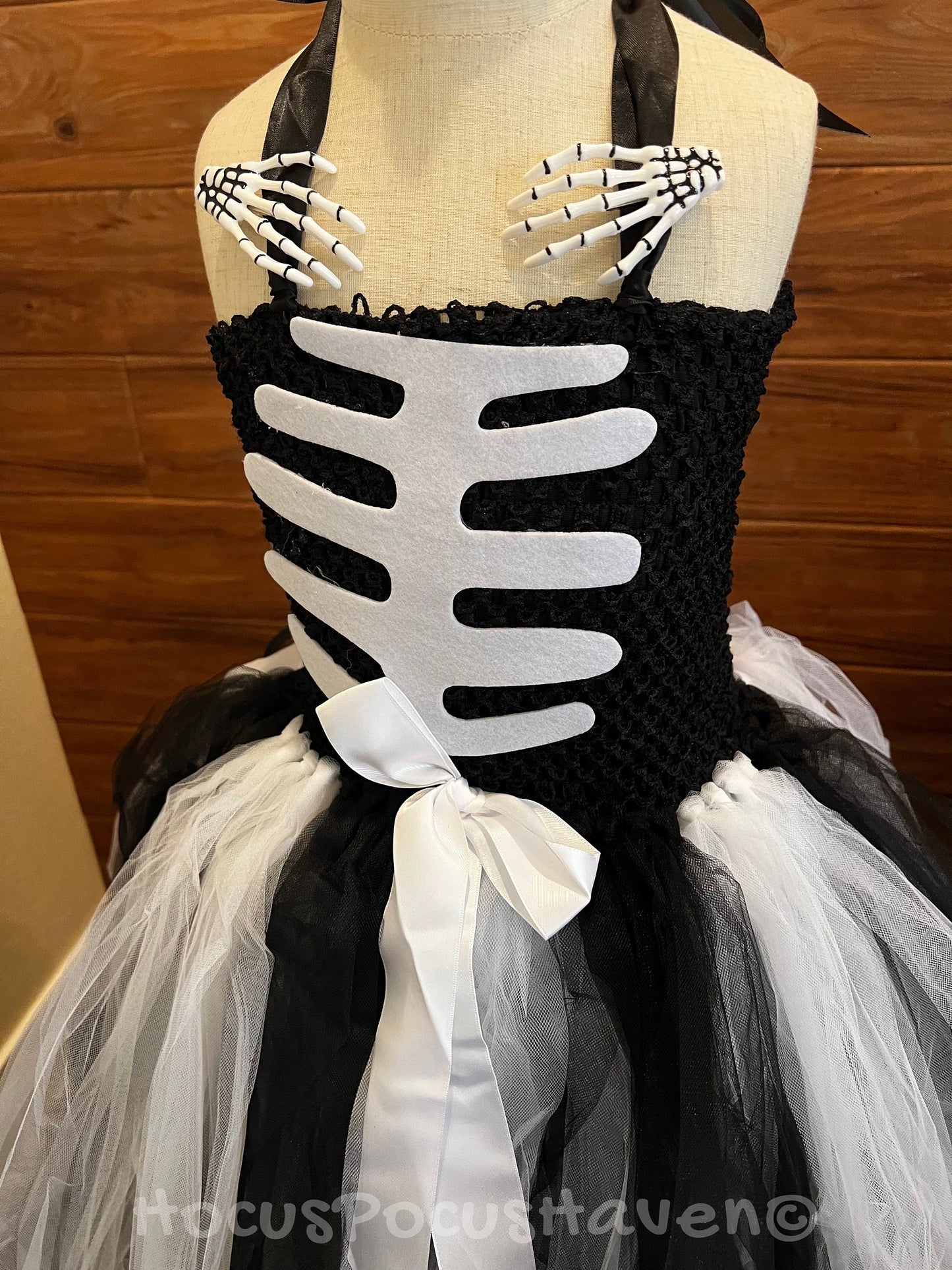 White Black Skeleton Halloween Costume