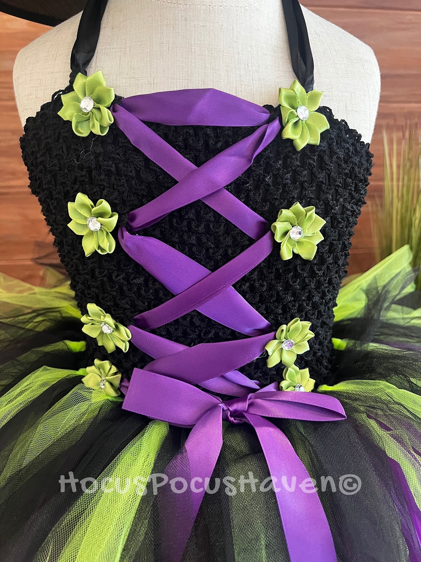 Purple and Black Witch Tutu Costume