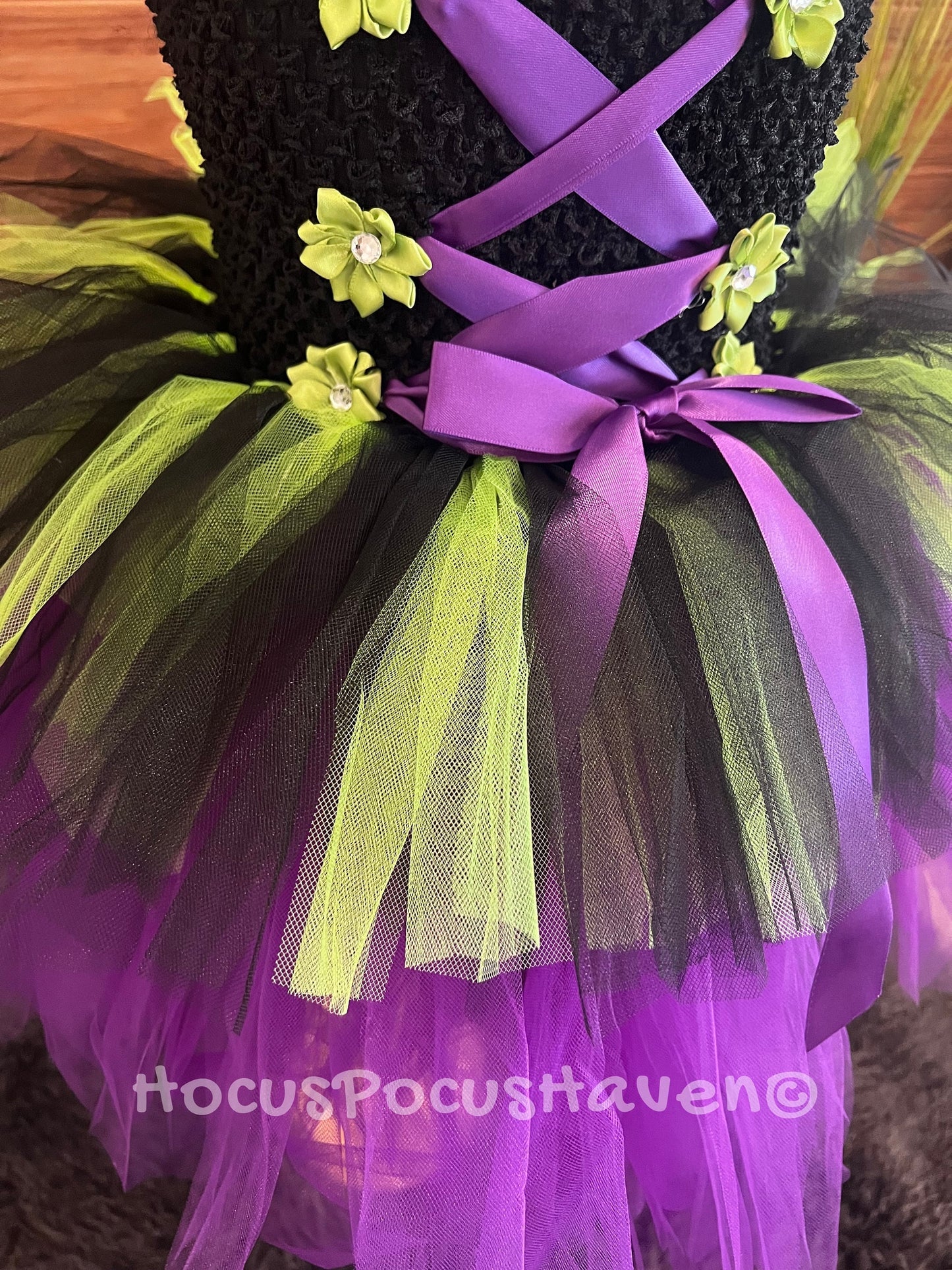 Purple and Black Witch Tutu Costume