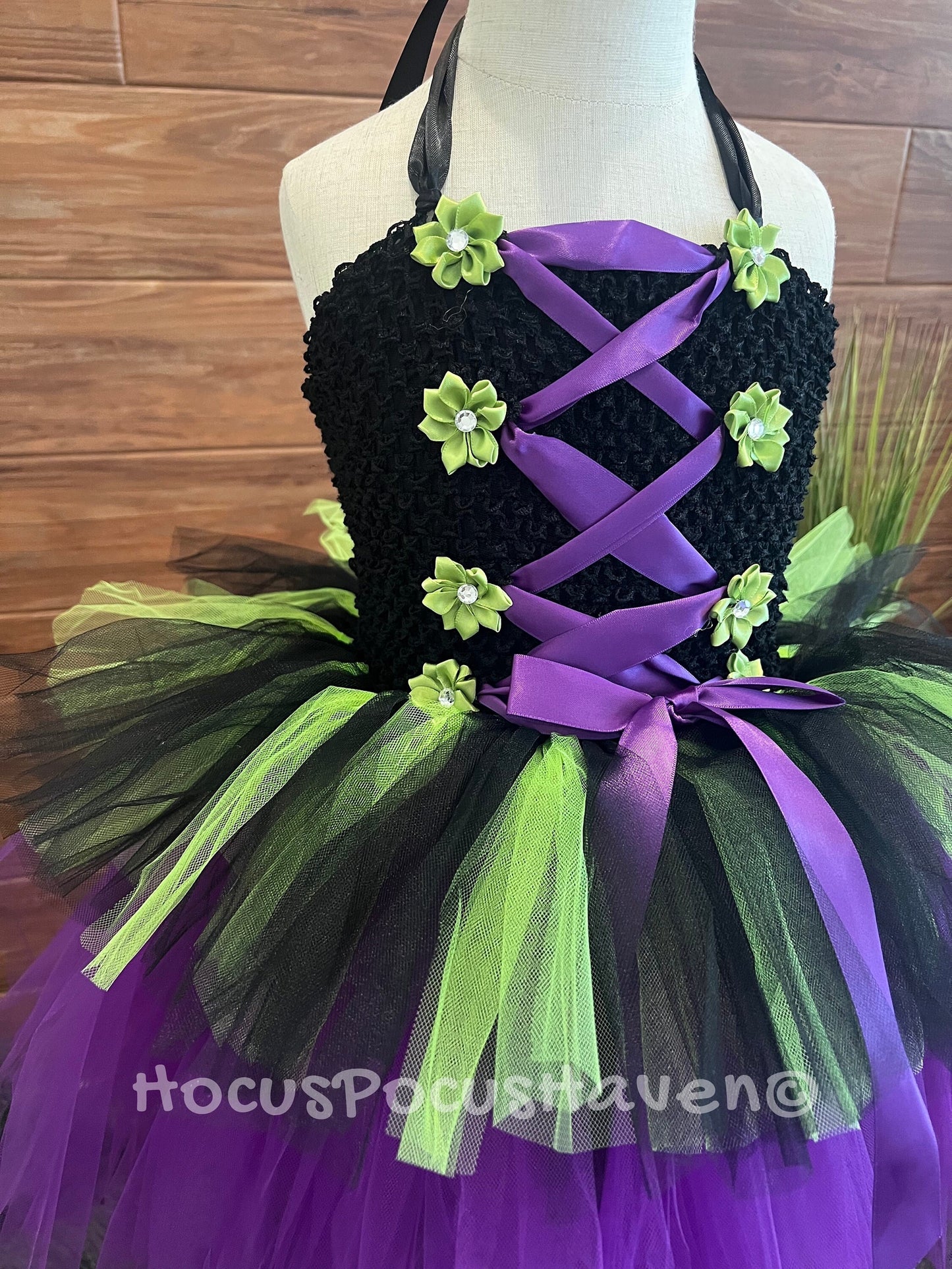 Purple and Black Witch Tutu Costume