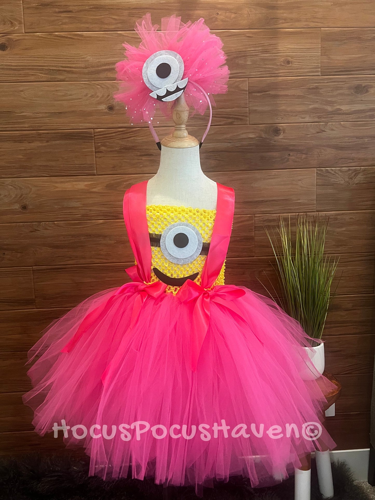 Pink Minion Tutu Costume